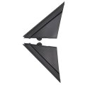 Secosautoparts 1pair Left Or Right Door Mirror Flag Cover Moldings Black Compatible With Fiat 500 1 4l 2012-2019 Replaces