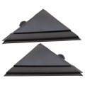 Secosautoparts 1pair Left Or Right Door Mirror Flag Cover Moldings Black Compatible With Fiat 500 1 4l 2012-2019 Replaces