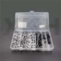 Xkh- Motorcycle Complete Fairing Bolts Kits Compatible With Suzuki Gsxr 750 00-03 1000 01-02 Silver B075dn979t