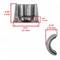 Caltric 2x 420254358 420239292 420430420 420254600 Intake Valve Kit Compatible With Can-am