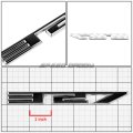 Auto Dynasty 2 X Metal Emblem Decal Logo Trim Badge 327 Black Silver