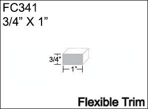 Flexible Moulding Flatstock Fc341-3 4 X 1 8 Length Trim