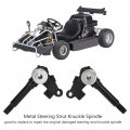 Atv Utv Spare Parts Pair Steering Strut Knuckle Spindles 14mm Thread For 50cc 110 150cc Drum Brake Wheel Hub Go Kart Mini Suv