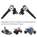 Atv Utv Spare Parts Pair Steering Strut Knuckle Spindles 14mm Thread For 50cc 110 150cc Drum Brake Wheel Hub Go Kart Mini Suv