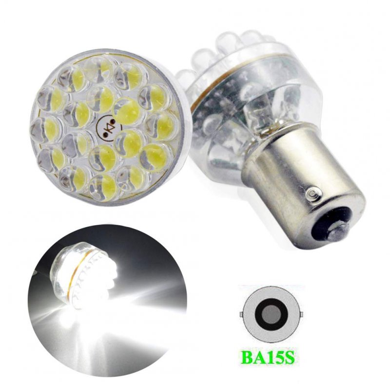 2pcs Dc12v 1156 1141 1003 Ba15s P21w 24 Dip Rv Camper White Led Light Bulbs For Tail Backup Turn Signal Lamp