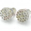 2pcs Dc12v 1156 1141 1003 Ba15s P21w 24 Dip Rv Camper White Led Light Bulbs For Tail Backup Turn Signal Lamp