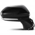 A-premium Pair 2 Driver And Passenger Side Power Door Mirror Compatible With Toyota Camry 2018-2022 Heated Manual Folding Black
