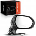 A-premium Pair 2 Driver And Passenger Side Power Door Mirror Compatible With Toyota Camry 2018-2022 Heated Manual Folding Black