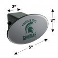 Michigan State Spartans Secondary Oval Tow Hitch Cover Trailer Plug Insert 2