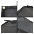 1set 6ft X17ft 3in Rv Awning Sun Screen Front Complete Kit Uv Blocking Black Grid Improves Shadow Protection Privacy