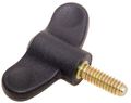 2 76 Span 5 168 X 00 Stud Black Plastic Wing Nut Elesa Ergostyle 1 Each 