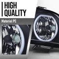 Led Drl Headlights For 2005-2009d Mustang Not Fit Factory Xenon Hid Models Not For Shelby Gt50 Gt500kr Smoky Lens Black Housing