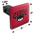 Western Oregon University Primary Logo Tow Trailer Hitch Cover Plug Insert 1 4 Inch 25