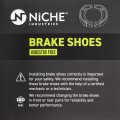 Niche Brake Pad Set For Yamaha V Star 250 4hm-w0045-00-00 19d-w253e-00-00 Front Rear Organic