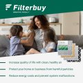 Filterbuy 22x26x1 Air Filter Merv 8 Dust Defense 12-pack Pleated Hvac Ac Furnace Filters Replacement Actual Size 21 50 X 25 1