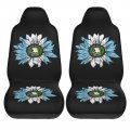 Vintage Sunflower Guatemala Flag Guatemalan Car Front Seat Covers Set Of 2 Washable Breathable Vehicle Cushion Protector For