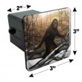 Bigfoot Sasquatch Walking In The Woods Tow Trailer Hitch Cover Plug Insert