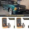 Vipmotoz Full Led Strips Sequential Front Turn Signal Lamps Corner Lights Compatible With 1994-1997 Chevrolet S10 1995-1997