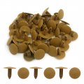 Uxcell 50 Pcs Brown Car Interior Clips Bumper Fender Fastener Retainer 7 X 6mm Universal