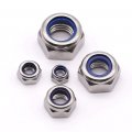 M10 1 5mm Nylon Insert Hex Locknuts 304 Stainless Steel 18 8 20 Pack Silver Finish Stop Nuts