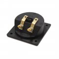 Uxcell 2pcs 2 Way Black Car Binding Post Speaker Box Terminal Cup Plate Connector Board