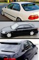 Jdm Smoke Tinted Window Visor Vent Shade Compatible With 1996-2000 Honda Civic 4 Door Sedan
