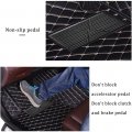 Custom Car Floor Mats Fit 99 Model Luxury Leather Waterproof Anti-skid Full Coverage Liner Front Rear Mat Set Black Red Bar