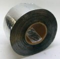 Aluminum Foil Tape With Butyl Rubber Backing 4 In X 50 Ft Roll Mil Thick Waterproof Heavy Duty Silver Sealant For Roof Flashing 