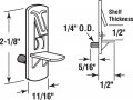 Prime-line U 299 Shelf Support Peg Self-locking 1 4 In X 1 2 Clear Pack
