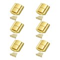 6pcs Toggle Catch Lock 1 X 0 8 Hasp Latch Mini Clasp With Mounting Screws For Jewelry Box Gift Wooden Cabinet Bright Gold 