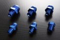 Autobahn88 Aluminum Anodized Hose End Fitting An Male Flare To Metric Straight An6 M18 X 1 5 Blue