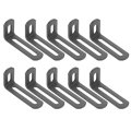 10 Pcs Adjustable Right Angle Brackets Slotted L-shape Corner 2 6 X1 X0 7 90 Degree Steel L Bracket Support For Shelves Wood 