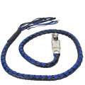 Billys Biker Gear 50 Inch Motorcycle Get Back Whip Black Blue 