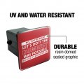 Let S Do It The Dumbest Way Possible Funny Tow Trailer Hitch Cover Plug Insert