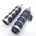 Hongk- Chromed Spike 1 Rubber Hand Grip With Contoured Throttle Boss Compatible Road Star Silverado Mmltd V 1100 Classic 650