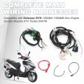 Complete Wiring Harnesses Kit For Chinese Gy6 152qmi 157qmj 125cc 150cc Engine Scooter Mopeds Jonway Yy125t-12 Jmstar Eagle