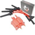Dragon Fire Performance Ignition Coil Pack Low Ohm Spark 8 5mm Plug Wires For 2003-2009 Chrysler Dodge Pt Cruiser Neon 2 4l L4