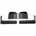 Front Bumper Filler 4pcs For 1980 1981 1982 1983 1984 1985 Cadillac Seville Plastic Black 