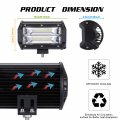 5 Inch Offroad Fog Light 72w 7200lm Led Bar Better Heat Dissipation Waterproof Work For Utv Jeep Atvs Boat 2 Pack Hjd33