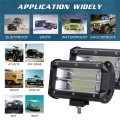 5 Inch Offroad Fog Light 72w 7200lm Led Bar Better Heat Dissipation Waterproof Work For Utv Jeep Atvs Boat 2 Pack Hjd33