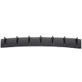 Rear Lower Bumper Lip Diffuser 7 Shark Fin Universal Glossy Black Pp Material 33 In X 6 Sporty Spoiler For Most Vehicles 