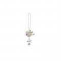 Ganz Cardinal Car Charm Zinc And Iron 2 Inches Width Height Silver Gold 