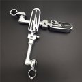 Xkh Group Motorcycle Chrome Peg Mounting Kit Lightning Style Foot For Bike With 1 Inch 25mm Front Engine Guard Frame Tube Iron