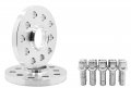 2 5x112 New Model Hubcentric Wheel Spacers 15 Mm Thick 14x1 5 Black Ball Seat Lug Bolts 09-2019 A4 A5 A6 A7 A8 All Road S4 S5 