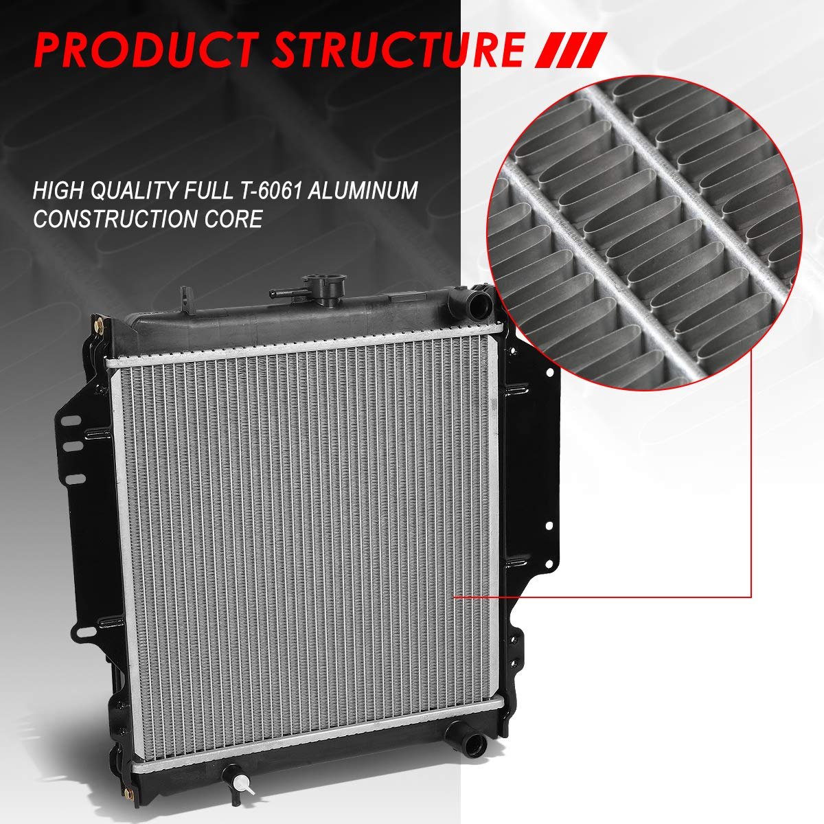Dpi 208 Factory Style 1-row Cooling Radiator For Suzuki Samurai At Mt 85-88 Aluminum Core