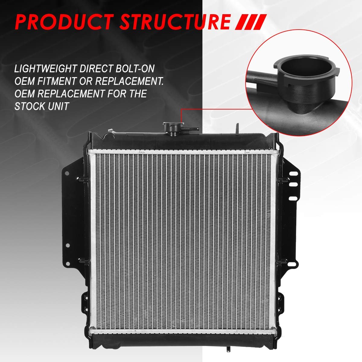 Dpi 208 Factory Style 1-row Cooling Radiator For Suzuki Samurai At Mt 85-88 Aluminum Core