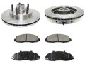 Front Semi Metallic Brake Pads And Rotor Kit For 1999-2003 Ford F-150