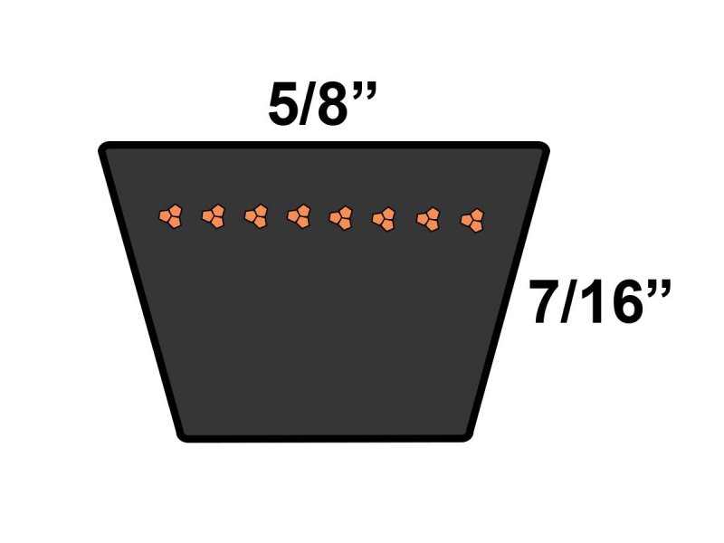 17939 Replacement Rubber Belt For Farmhand 57 0 In Length