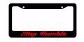 License Plate Frame For Jdm Stay Humble Low Drifting Racing Bold Black Holder Red Art Style-gd587-26 