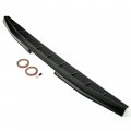Hecasa Tailgate Spoiler Cover Compatible With 2015-2020 Ford F-150 Rear Trunk Moulding Cap Protector Matte Black